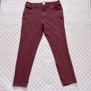Swet Tailor All-In Pants 5 Pockets Oxblood Maroon Size 36x32